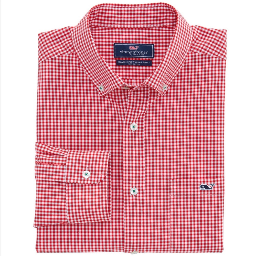 Vineyard Vines Gingham Long Sleeve Shirt
